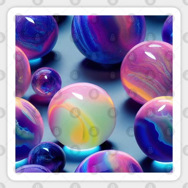 Colorful marbles Sticker by etherElric